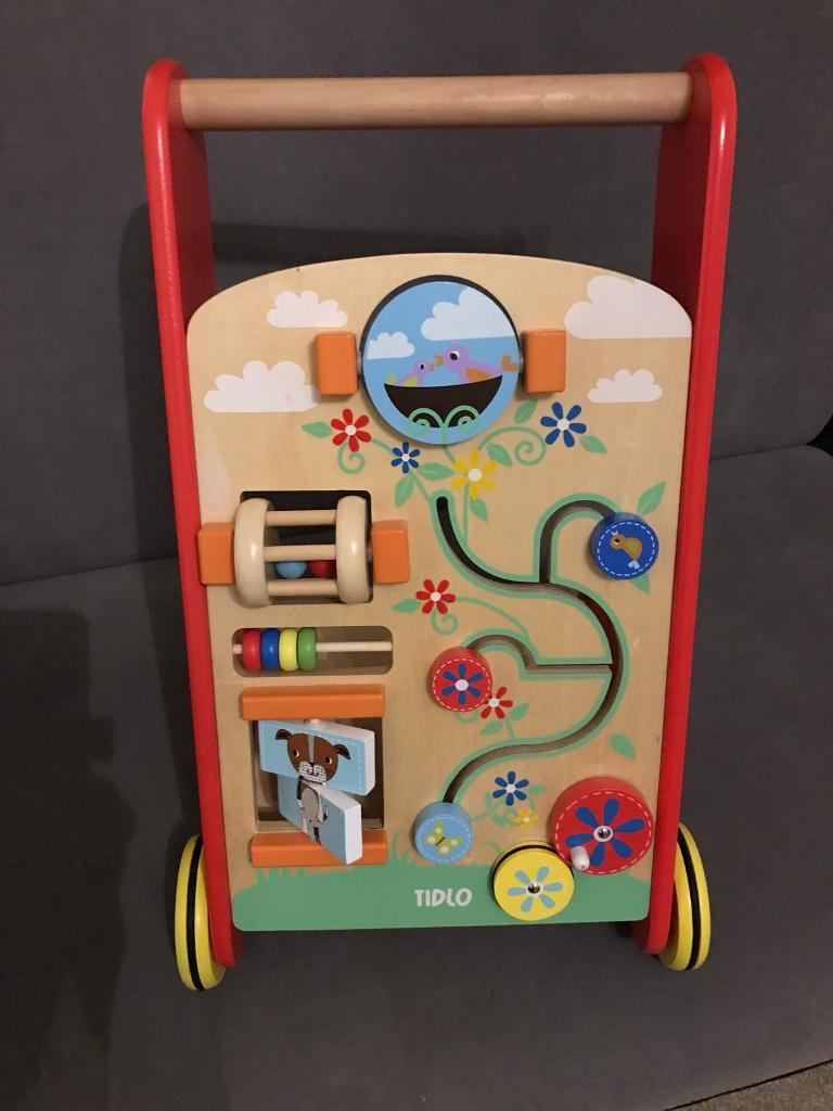 tidlo wooden activity walker